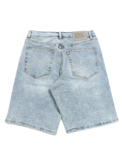 画像2: 【送料無料】PRO CLUB HW RELAXED FIT DENIM SHORT LT STONEWASH