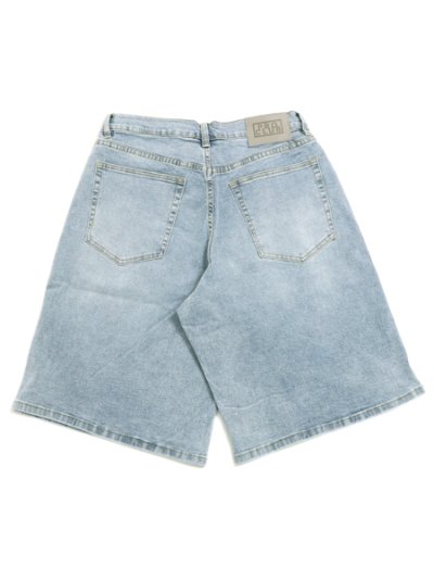 画像2: 【送料無料】PRO CLUB HW BAGGY FIT DENIM SHORT LT STONEWASH