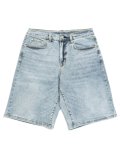 【送料無料】PRO CLUB HW RELAXED FIT DENIM SHORT LT STONEWASH