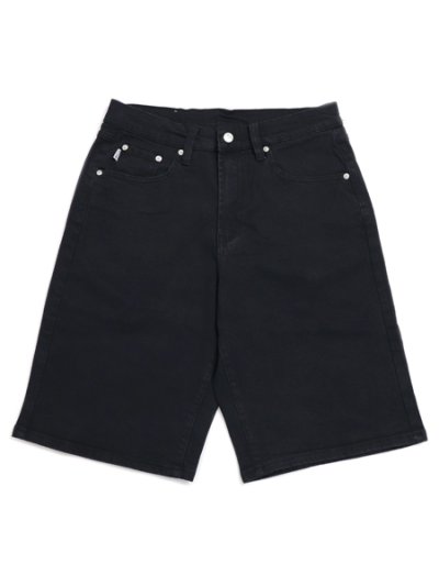 画像1: 【送料無料】PRO CLUB HW RELAXED FIT DENIM SHORT BLACK