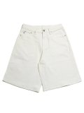 【送料無料】PRO CLUB HW BAGGY FIT DENIM SHORT SNOW WHITE