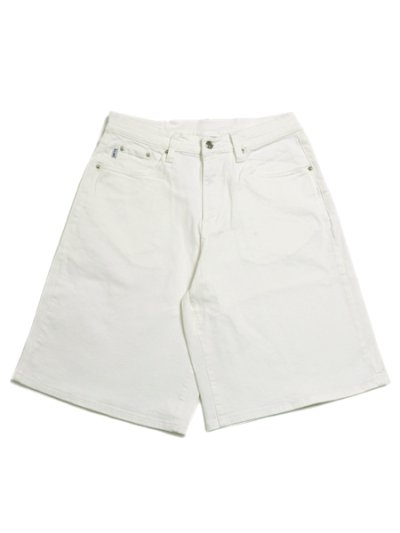 画像1: 【送料無料】PRO CLUB HW BAGGY FIT DENIM SHORT SNOW WHITE