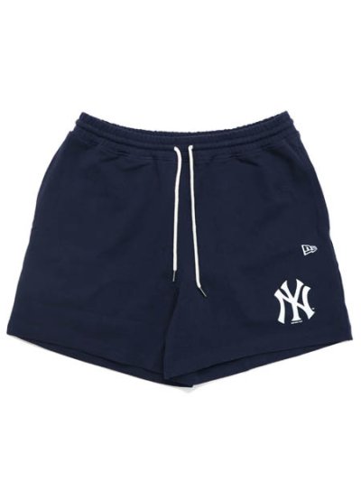 画像1: 【SALE】NEW ERA HEAVYWEIGHT COTTON SHORTS YANKEES NV/WH