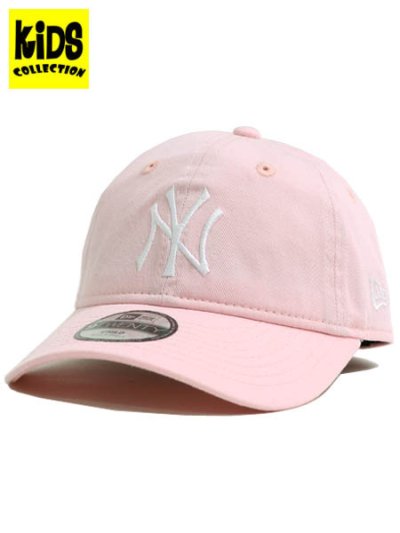 画像1: 【KIDS】NEW ERA CHILD 9TWENTY WASH YANKEES PINK/WHITE