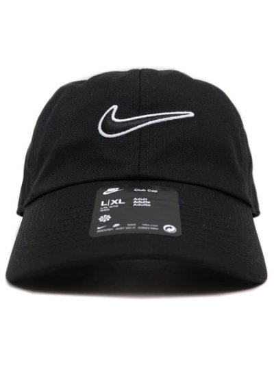 画像2: NIKE CLUB CB SWOOSH L CAP-BLACK/BLACK