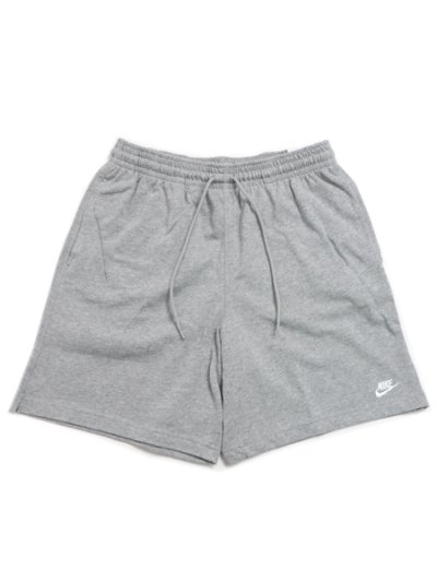 画像1: NIKE CLUB KNIT SHORT-DARK GREY HEATHER/WHITE