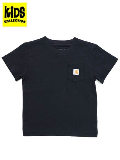 画像1: 【KIDS】CARHARTT KIDS TD SS POCKET TEE-CAVIAR BLACK