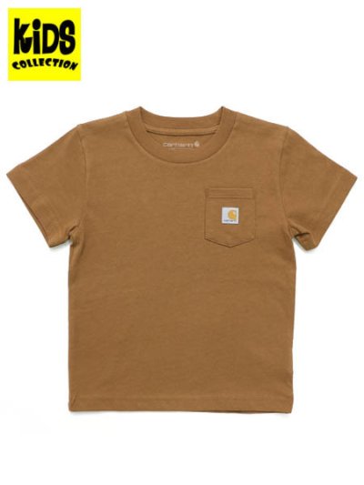 画像1: 【KIDS】CARHARTT KIDS TD SS POCKET TEE-CARHARTT BROWN