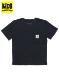 【KIDS】CARHARTT KIDS CHILD SS POCKET TEE-CAVIAR BLACK