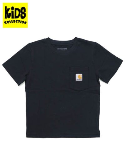 画像1: 【KIDS】CARHARTT KIDS CHILD SS POCKET TEE-CAVIAR BLACK