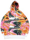 【送料無料】PUMA FERRARI RACE CREW HOODIE-SPEED YEL AOP