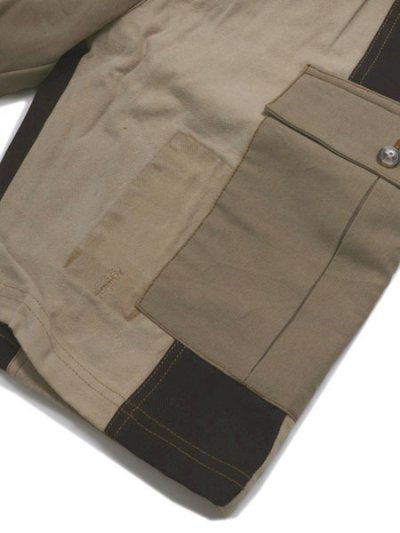 画像5: 【送料無料】MR.REMAKE MAN REMAKE CARGO SHORTS BROWN ASSORT