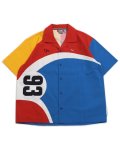 【SALE】PUMA BMW MMS WOVEN CALDER SHIRT-POP RED AOP