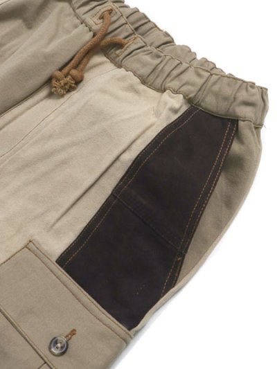 画像3: 【送料無料】MR.REMAKE MAN REMAKE CARGO SHORTS BROWN ASSORT