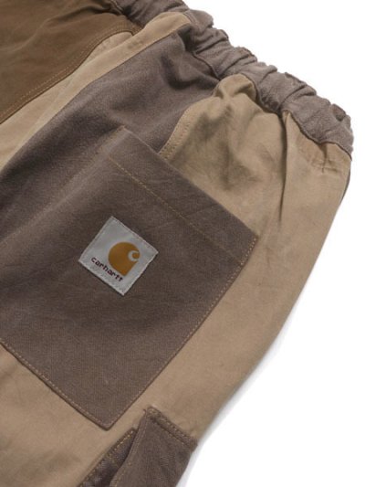 画像4: 【送料無料】MR.REMAKE MAN REMAKE CARGO SHORTS BROWN ASSORT