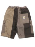 【SALE】MR.REMAKE MAN REMAKE CARGO SHORTS BROWN ASSORT