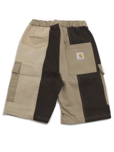 画像1: 【送料無料】MR.REMAKE MAN REMAKE CARGO SHORTS BROWN ASSORT