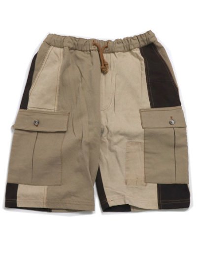 画像2: 【SALE】MR.REMAKE MAN REMAKE CARGO SHORTS BROWN ASSORT