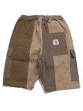 【SALE】MR.REMAKE MAN REMAKE CARGO SHORTS BROWN ASSORT