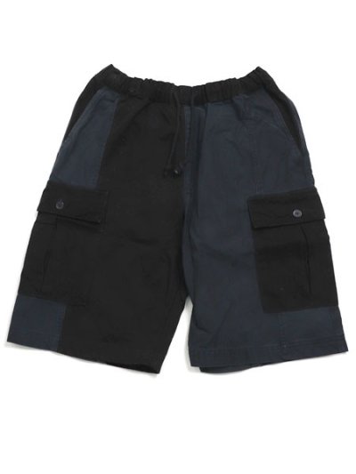 画像2: 【送料無料】MR.REMAKE MAN REMAKE CARGO SHORTS BLACK ASSORT