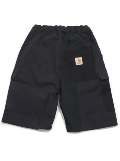 画像1: 【送料無料】MR.REMAKE MAN REMAKE CARGO SHORTS BLACK ASSORT