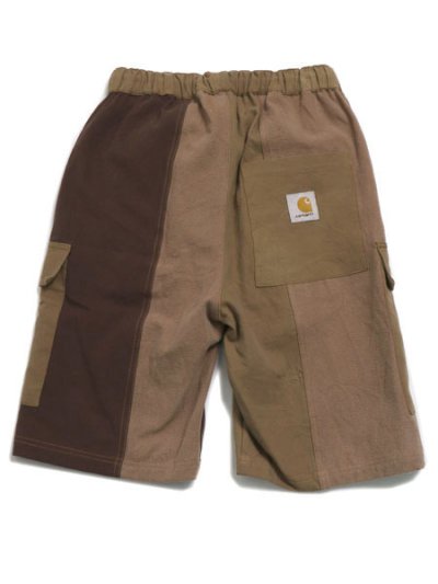 画像1: 【送料無料】MR.REMAKE MAN REMAKE CARGO SHORTS BROWN ASSORT