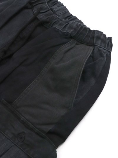 画像3: 【SALE】MR.REMAKE MAN REMAKE CARGO SHORTS BLACK ASSORT