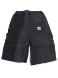 【SALE】MR.REMAKE MAN REMAKE CARGO SHORTS BLACK ASSORT