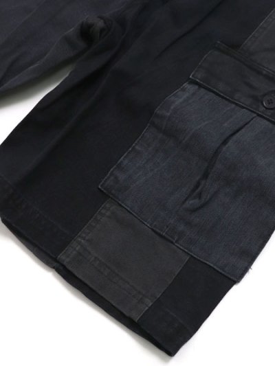 画像5: 【SALE】MR.REMAKE MAN REMAKE CARGO SHORTS BLACK ASSORT