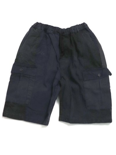 画像2: 【送料無料】MR.REMAKE MAN REMAKE CARGO SHORTS BLACK ASSORT