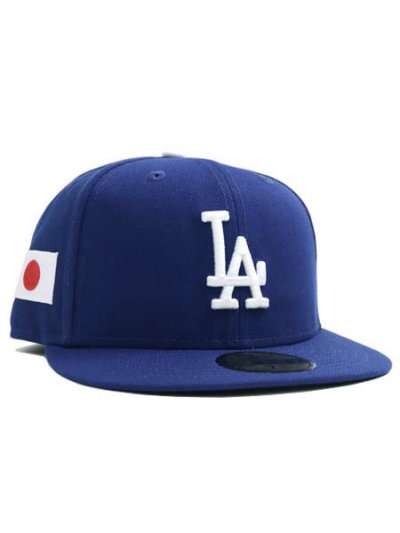 画像1: 【送料無料】NEW ERA 59FIFTY JAPAN FLAG UV/BLACK LA DODGERS