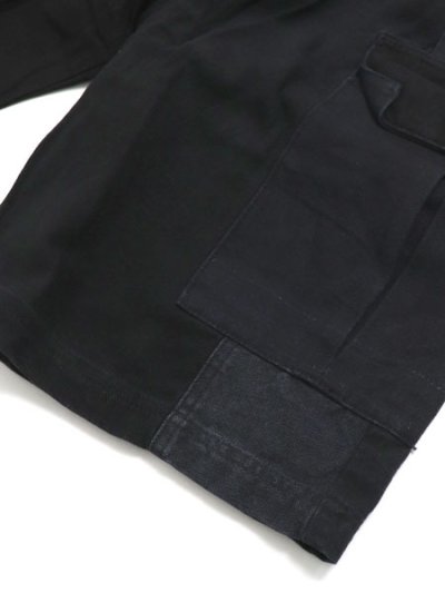 画像5: 【送料無料】MR.REMAKE MAN REMAKE CARGO SHORTS BLACK ASSORT