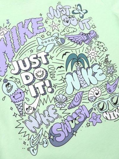 画像3: 【SALE】【KIDS】NIKE KIDS DOODLEVISION TEE-VAPOR GREEN