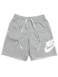 NIKE CLUB ALUMNI HBR FT SHORT-DK GREY HEATHER