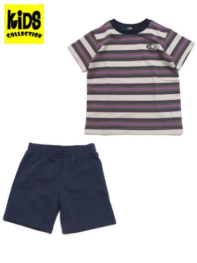 画像1: 【SALE】【KIDS】THE NORTH FACE KIDS BORDER TENT TEE & SHORT