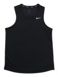 NIKE DF MILER TANK-BLACK/REFLECT SILVER