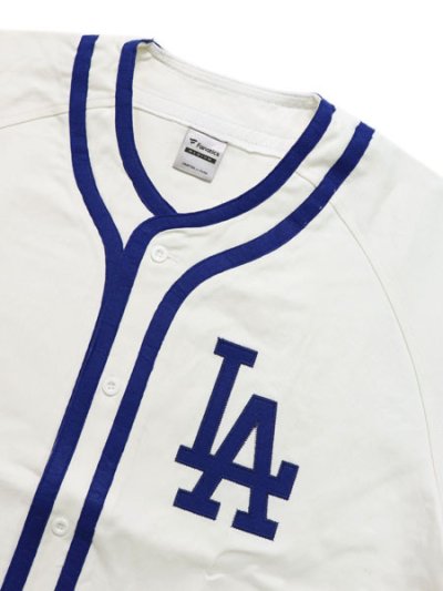 画像3: 【送料無料】FANATICS SMU COTTON BASEBALL SHIRT LA WHITE/BLUE