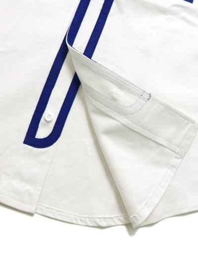 画像4: 【送料無料】FANATICS SMU COTTON BASEBALL SHIRT LA WHITE/BLUE