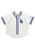 【送料無料】FANATICS SMU COTTON BASEBALL SHIRT LA WHITE/BLUE