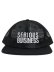 画像2: 【SALE】WHIMSY SOCKS SO SO SERIOUS MESH CAP BLACK (2)