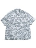 【送料無料】SCHOTT HAWAIIAN SHIRT DRAGON WHITE