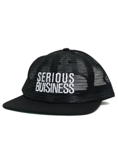 画像1: 【SALE】WHIMSY SOCKS SO SO SERIOUS MESH CAP BLACK