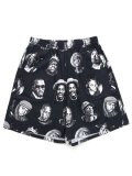 Rap Attack LEGENDS RAPPER SHORTS BLACK