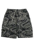 【SALE】SCHOTT HAWAIIAN SHORTS DRAGON CHARCOAL