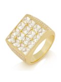 【送料無料】KING ICE NOTORIOUS B.I.G. GOLD VERMEIL RING