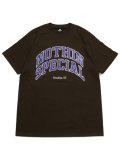 【SALE】NOTHIN' SPECIAL COLLEGE LOGO TEE BROWN