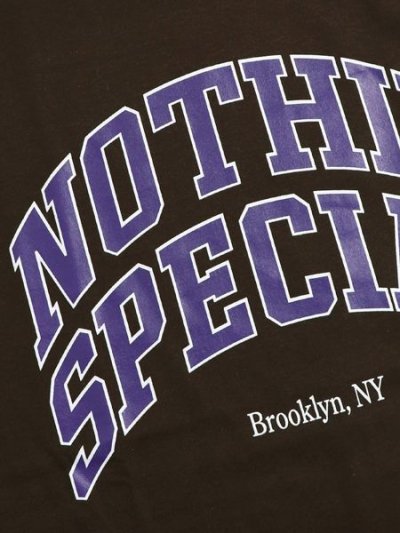 画像3: 【SALE】NOTHIN' SPECIAL COLLEGE LOGO TEE BROWN