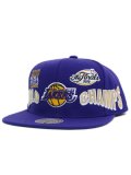 MITCHELL & NESS NBA WORLD CHAMPS SNAPBACK LAKERS