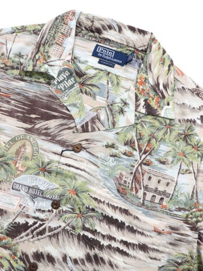 画像3: 【SALE】【送料無料】POLO RALPH LAUREN CLASSIC FIT BEACH PRINT CAMP SHIRT