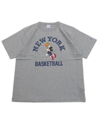 画像1: 【SALE】CHAMPION RW 9.4oz JERSEY TEE NY BB MICKEY-OXFORD